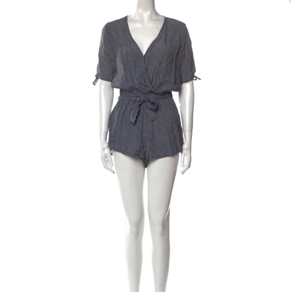 FAITHFUL THE BRAND - Navy blue / white stripped romper - small - Picture 1 of 7